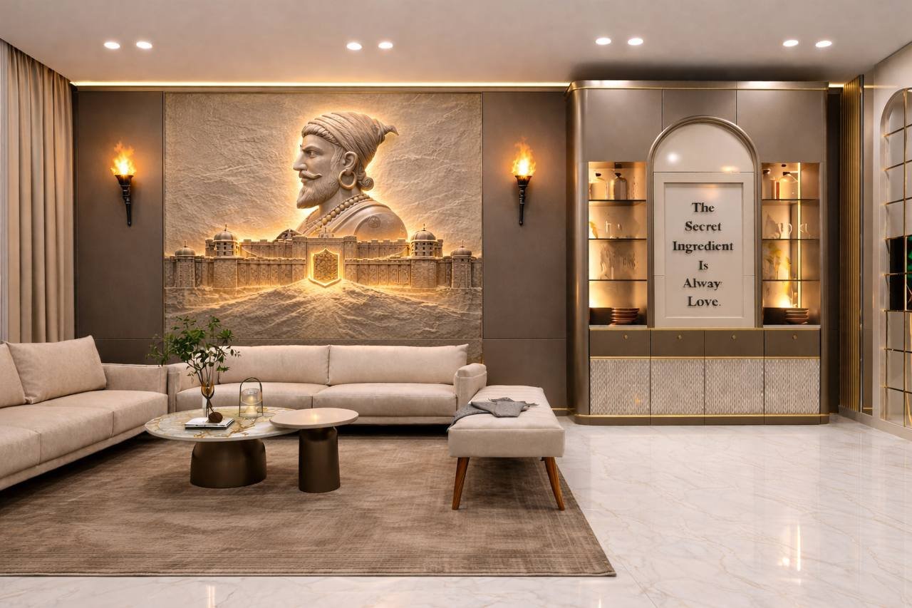Residential interior living room